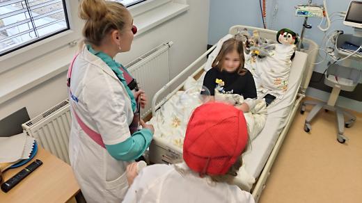 Zdravotní klauni v Klatovské nemocnici