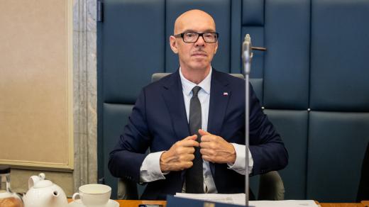 Oto Klempíř (Motoristé) před jednáním vlády