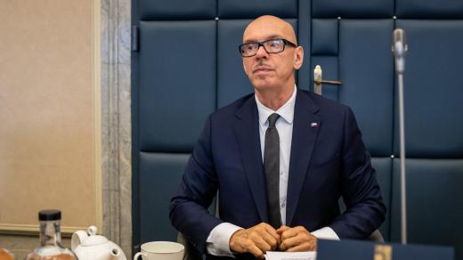 Oto Klempíř (Motoristé) před jednáním vlády