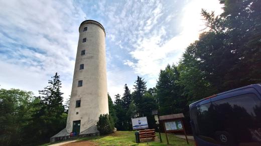 Rozhledna na vrcholu hory Libín u Prachatic