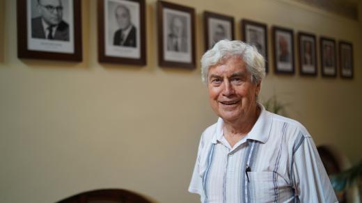 Jiří Grygar v dobrém rozpoložení