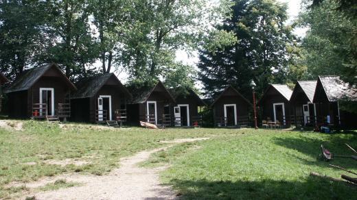 Rekreační zařízení Pilský mlýn u Sedlice na Strakonicku v roce 2004