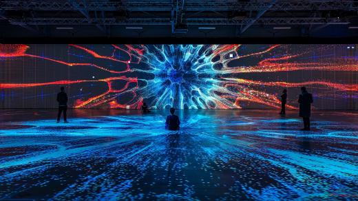 Immersive Space s projekcí na stěny i podlahu