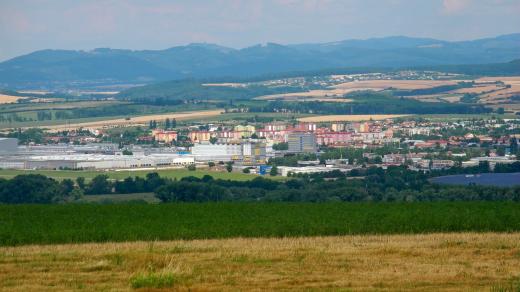 výhled na Otrokovice