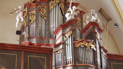 Varhany, kostel sv. Mikuláše Horní Branná