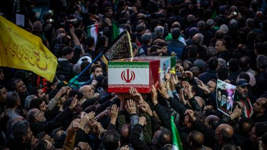 Pohřeb šéfa íránské Nejvyšší rady národní bezpečnosti Alího Larídžáního