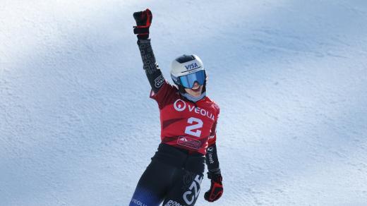 Olympijská vítězka Zuzana Maděrová na Závodu světového poháru ve Špindlerově Mlýně