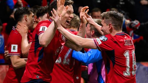 Čeští fotbalisté slaví postup na mistrovství světa