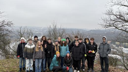 Třída 9.B zapojená do projektu Patronáty Skautského institutu