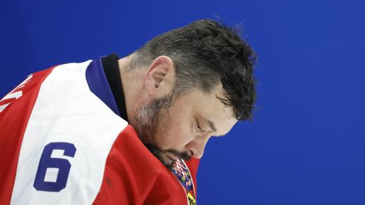 Michal Vápenka před zápasem na paralympiádě v Pekingu 2022
