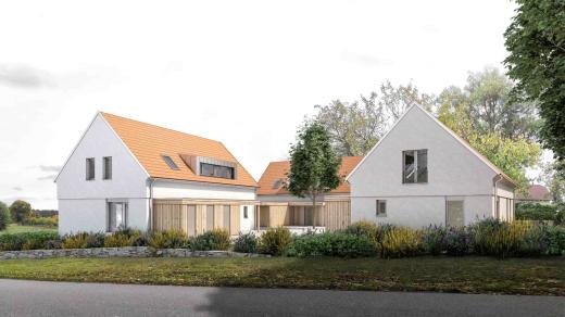 Vizualizace budoucího objektu podle architektů Ondřeje Novotného a Víta Sladkého