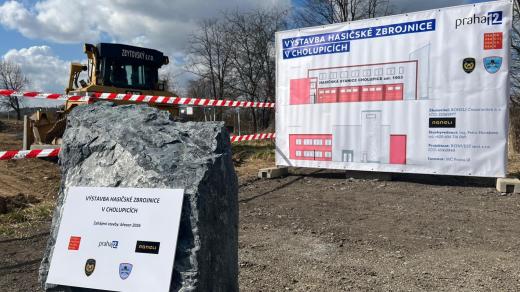 Výstavba hasičské zbrojnice v Cholupicích