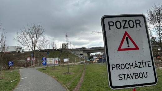 Páteřní cyklostezky podél Svitavy a Svratky pod dálničními mosty jsou uzavřené
