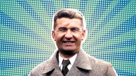 Tomáš Baťa starší (koláž, digitálně kolorováno Český rozhlas)