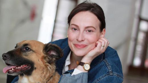 Anna Prášilová Fialová a pes Huba