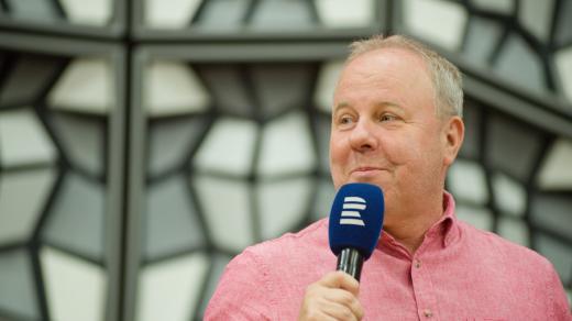 Martin Hrdinka v Toboganu ze Dne otevřených dveří Českého rozhlasu 2022