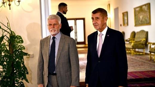 Prezident Petr Pavel přijal na Pražském hradě premiéra Andreje Babiše