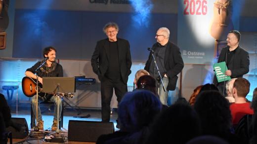 Zleva Jan Běťák, Milan Kaplan, Luboš Galén Houdek a Richard Piskala