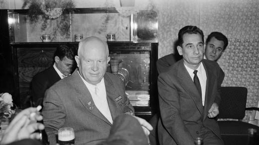 Nikita Chruščov s Rudolfem Barákem, květen 1961