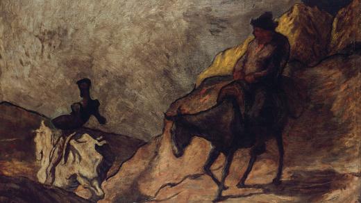 Honoré Daumier: Don Quijote a Sancho Panza