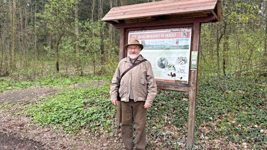 Zdeněk Krulikovský, se kterým jsme se kolem Skalice prošli