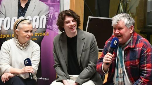 Jana Nagyová, Adam Kubala a Miroslav Hanuš v Toboganu