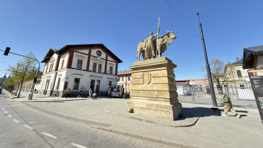 Vstup do areálu Holešovické tržnice
