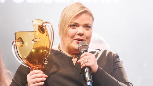 Lucie Polišenská s Cenou Thálie