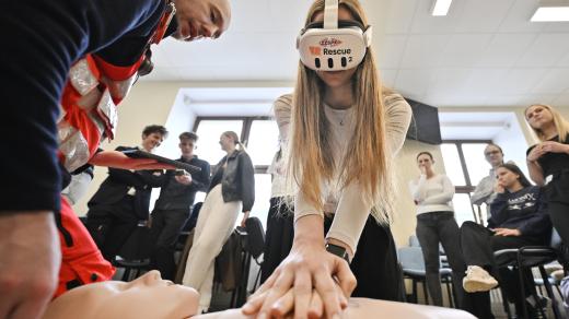 Školení první pomoci s virtuální realitou VR Rescue