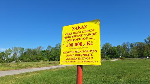 Dříve v karvinském areálu fungovalo nelegální skladiště pneumatik