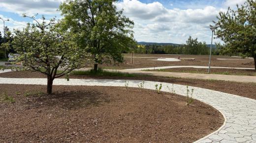 Nový park u Rehabilitačního ústavu Kladruby má být přístupný i vozíčkářům