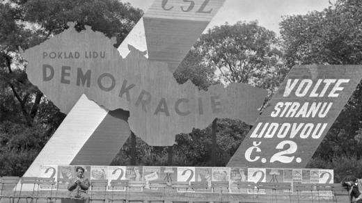 Předvolební kampaň, volby 1946