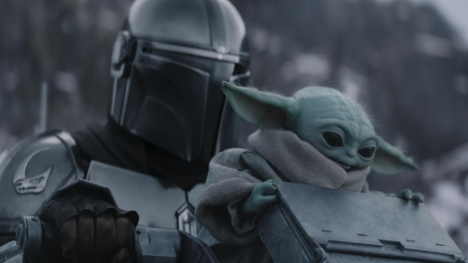 Ze snímku Mandalorian a Grogu