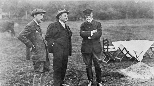 Karel Čapek, Jaroslav Preiss a Tomáš Garrigue Masaryk