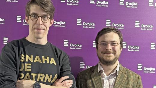 Jan Bittner a moderátor Jan Lukačevič
