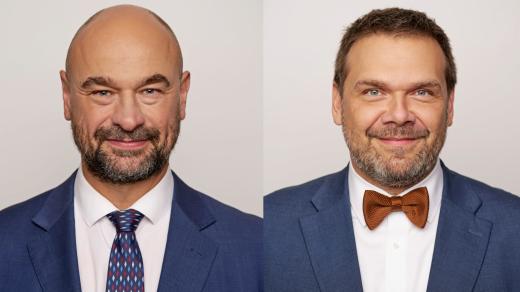 Martin Kolovratník (ANO) a Martin Baxa (ODS), zleva