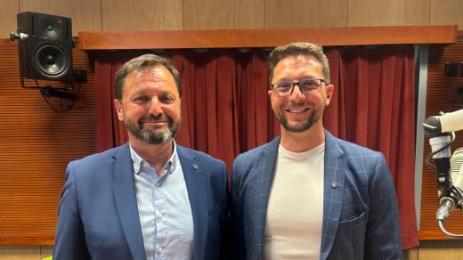 Místostarosta Humpolce Martin Hendrych a tiskový mluvčí města Humpolec Jiří Aujezdský