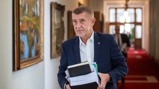 Andrej Babiš (ANO) před jednáním vlády