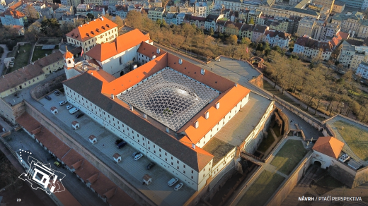 Muzeum města Brna chce na hrad Špilberk umístit skleněnou střechu