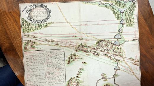 Mapy rudolfovského důlního revíru z 18. století dochované ve státním oblastním archivu v Třeboni