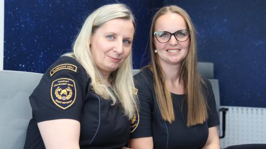 Petra Maléřová (vlevo) a Petra Sotolářová z HZS Olomouckého kraje