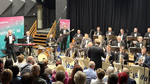 Jindřichohradecký Big Band v sále Českého rozhlasu České Budějovice