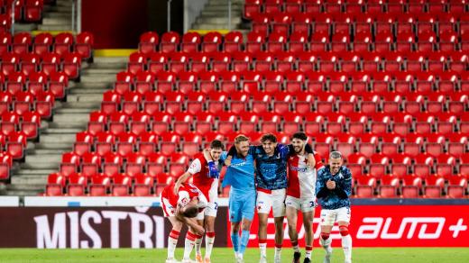 Po výhře nad Jabloncem mohli fotbalisté Slavie předčasně slavit. Ovšem bez diváků