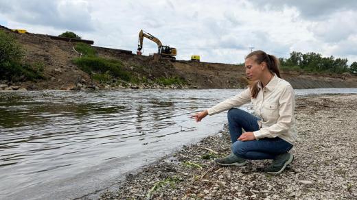 Gita Matlášková požaduje, aby Povodí Moravy práce na stavbě dočasně přerušilo