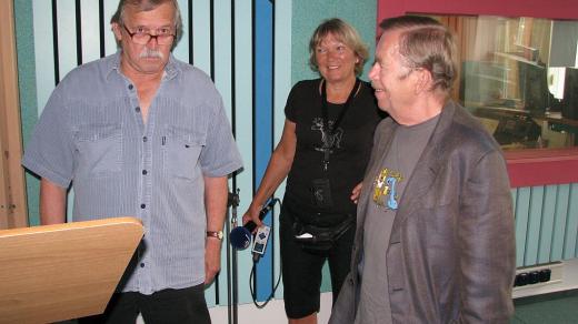 Václav Havel ve studiu Českého rozhlasu Hradec Králové - středa 26. srpna 2009