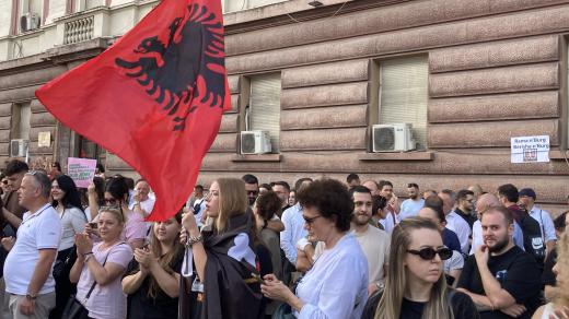 Protesty v Albánii