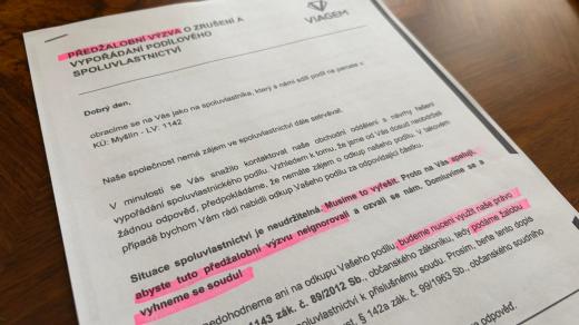 Dopis dostalo hned několik domácností