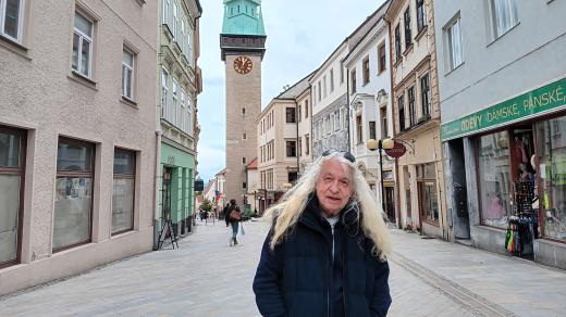 Karel Fiala z okrašlovacího spolku ve Znojmě