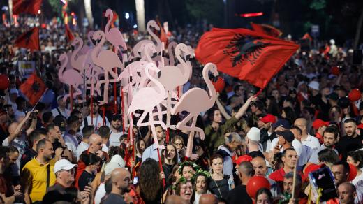 Protesty v Albánii