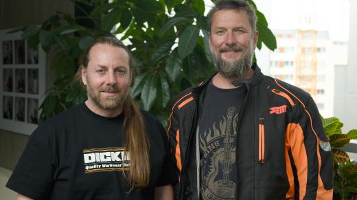 Roman Procházka (vlevo) a Václav bláha z kapely Divokej Bill